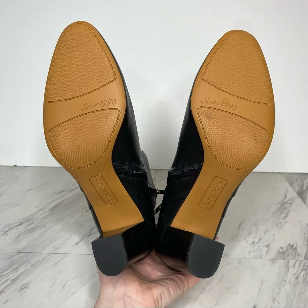 Franco Sarto Pia Black Leather Bootie 11M